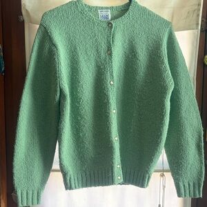 L.L. Bean Women's Green Cardigan Sweater